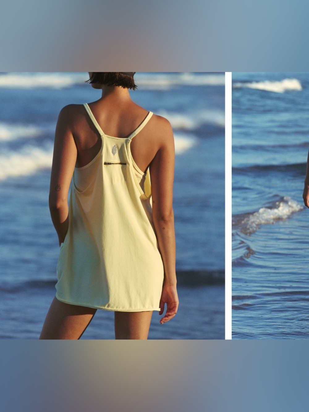 NWOT Free People FP Movement Hot Shot Mini Dress - sour citrus yellow - medium - Picture 3 of 10